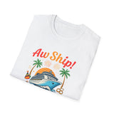 Aw Ship! Celebration Cruise 2025 Unisex T-Shirt | Nautical Summer Vibe, Fun Gifts, Vacation Apparel, Party Tee, Cruise Merchandise